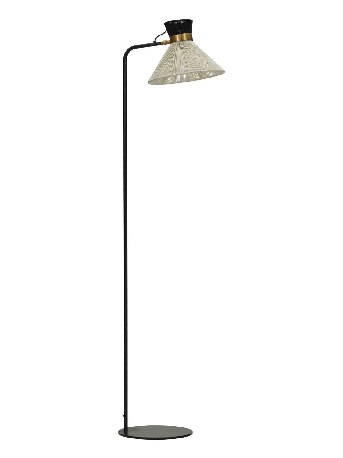 Stehlampe HD Cord schwarz/natur