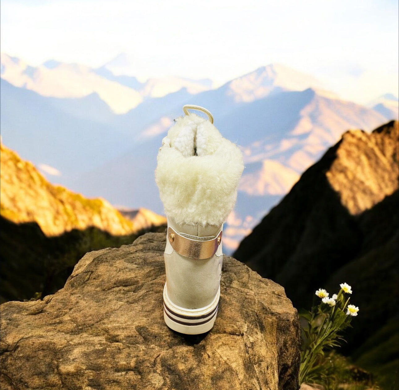 Kimberfeel Flavie Damen Winterstiefel in Creme ( Letzte Stück )