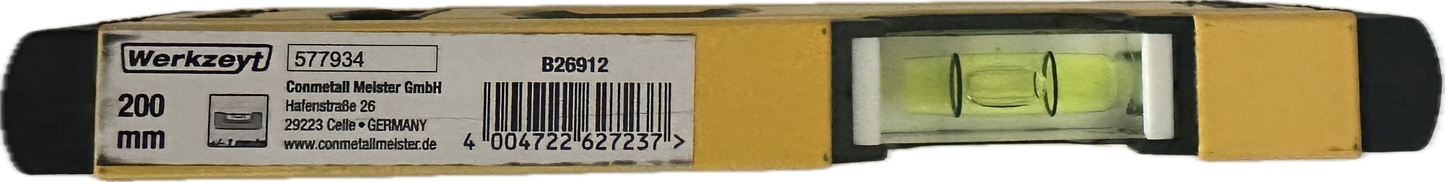 Werkzeyt Mini Wasserwaage (2 Bolle, 200 mm)