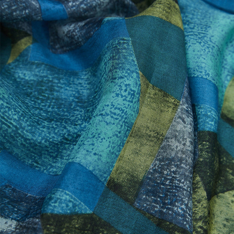 Seidenschal Kaylee blau/türkis