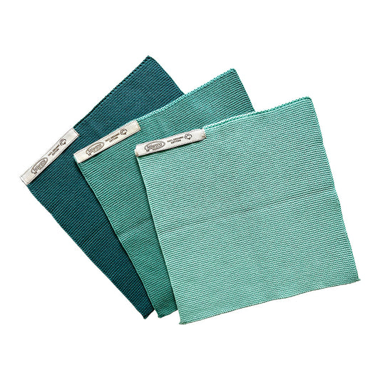 Wischtücher 3er Set helles azur Kombi