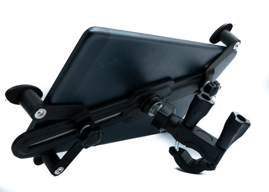 SYSTEM-S rod holder mounting holder in black for tablets from 7" to 11"