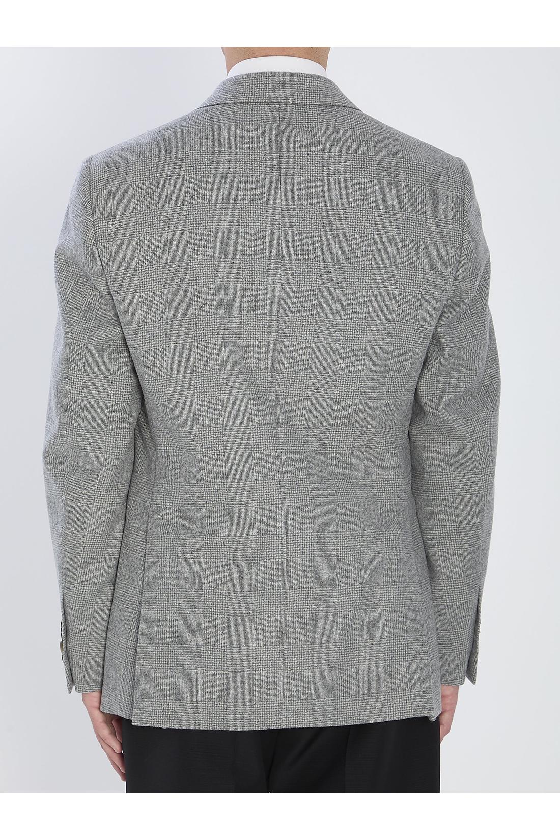 Jacket in virgin wool and cashmere