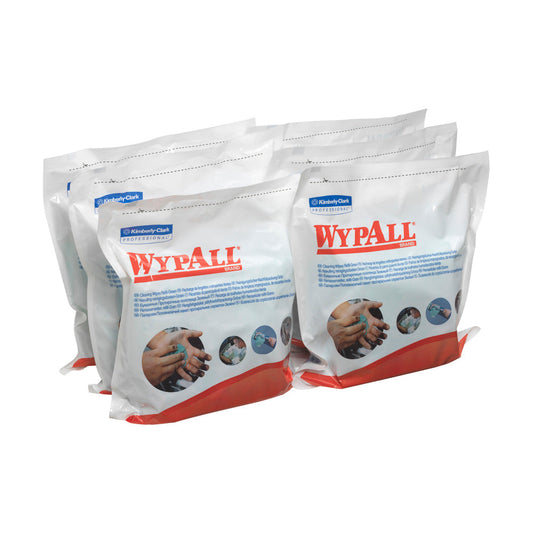 WypAll® Wischtücher - Grün - 6 Bags x 75 Sheets