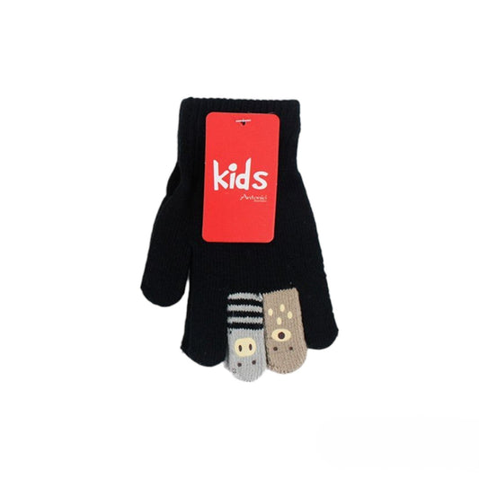 Kinder Winter Handschuhe » Kinderhandschuhe mit Tier Fingern » Fingerhandschuhe » teilweise mit Teddyfutter