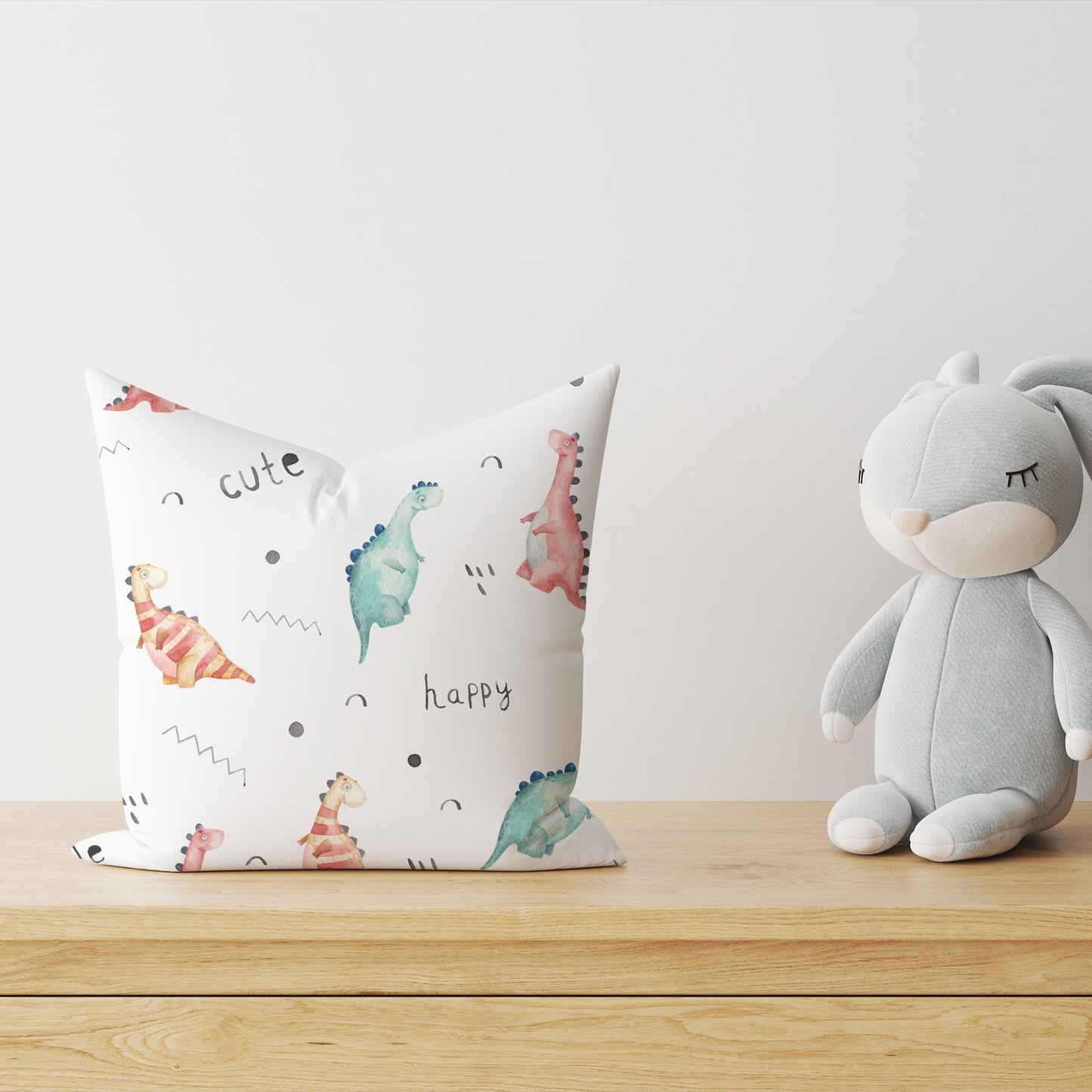 "Little Dino" premium decorative pillow