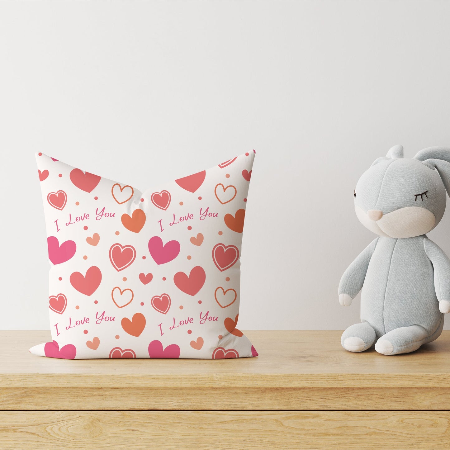 "I love you" premium decorative pillow