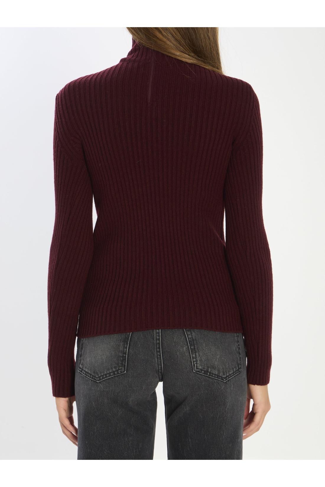 Knit top in wool and cashmere