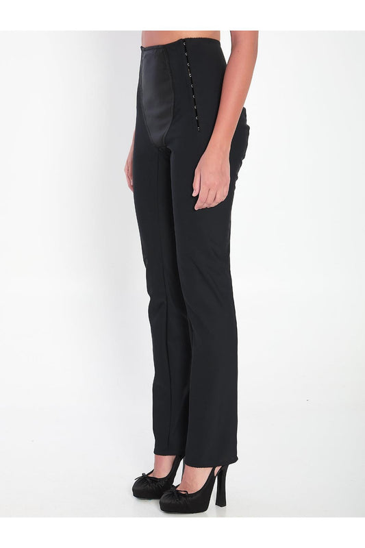 Leggings in stretch satin