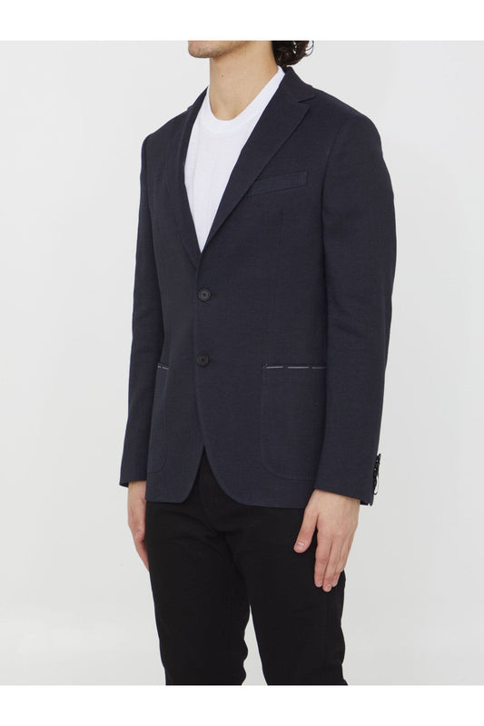Linen and viscose jacket