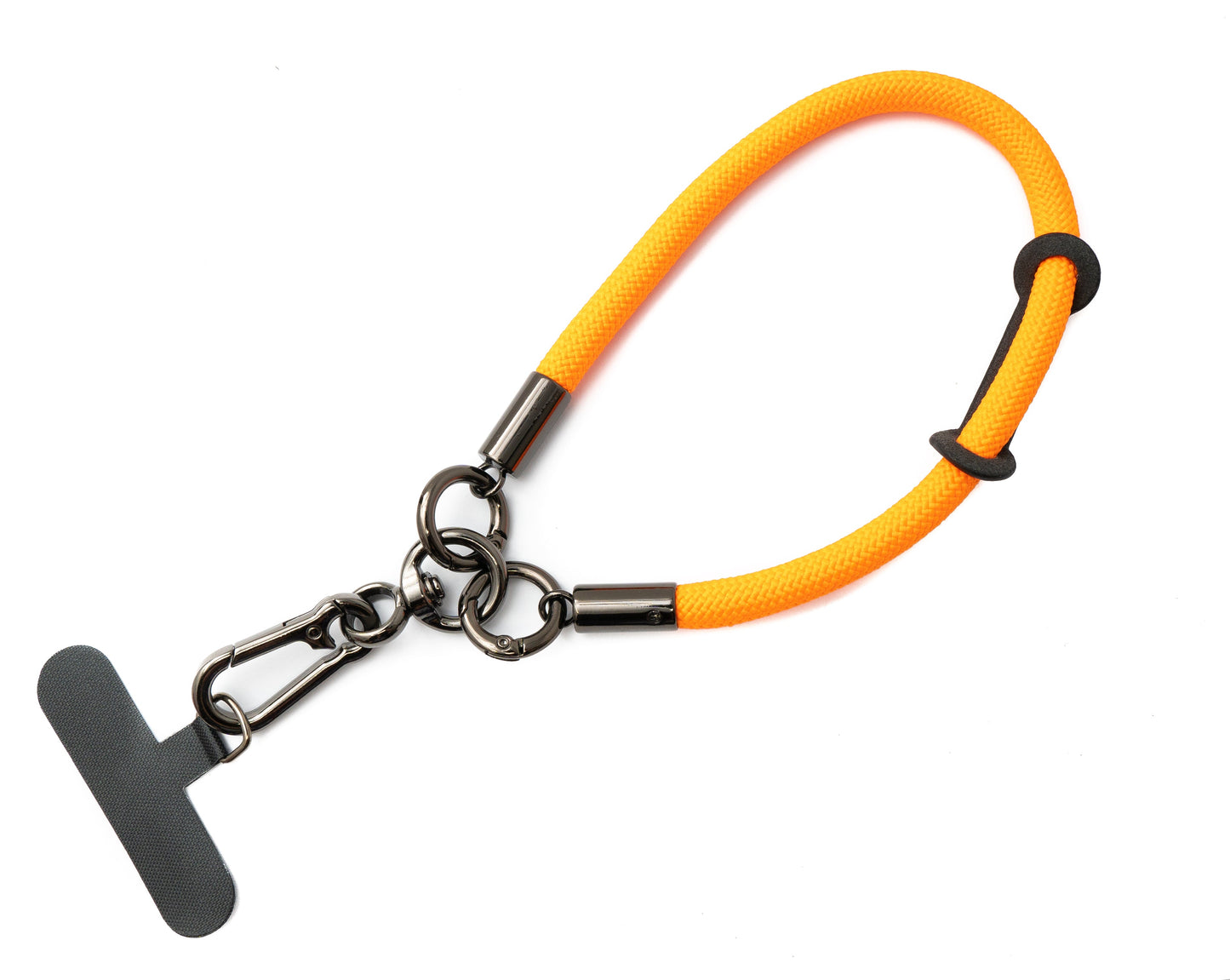 SYSTEM-S wrist strap bracelet for smartphone case made of nylon in orange