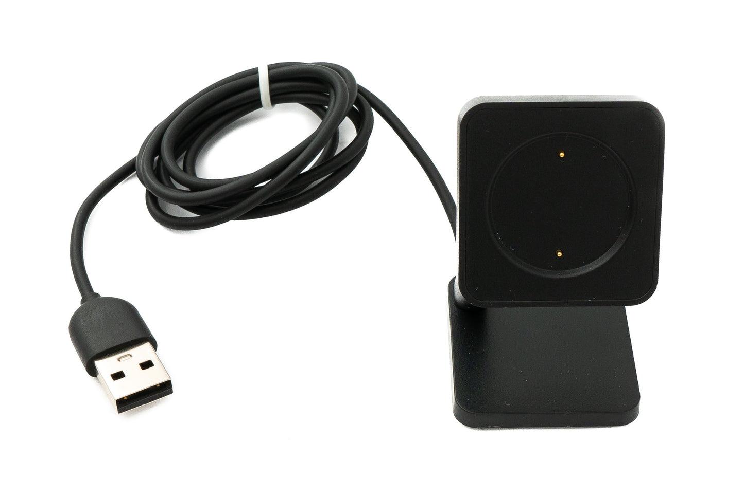 SYSTEM-S USB 2.0 snúra, 100 cm, hleðslustöð fyrir Amazfit Cheetah Pro snjallúr, svört