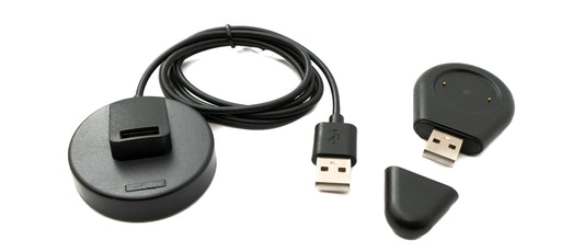 SYSTEM-S USB 2.0 snúra 100 cm hleðslustöð fyrir Xiaomi Amazfit Cheetah Pro færanlegan millistykki í svörtu