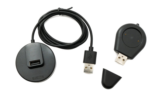 SYSTEM-S USB 2.0 snúra 100 cm hleðslustöð fyrir Xiaomi Amazfit Cheetah Pro færanlegan millistykki í svörtu