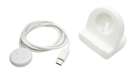 SYSTEM-S USB 3.1 snúra 100 cm hleðslustöð fyrir Google Pixel Watch 2 snjallúr, lausanleg