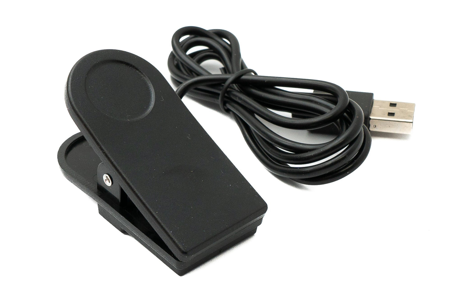 SYSTEM-S USB 2.0 Kabel 100 cm Ladekabel Klemme für GolfBuddy Aim W12 Watch in Schwarz