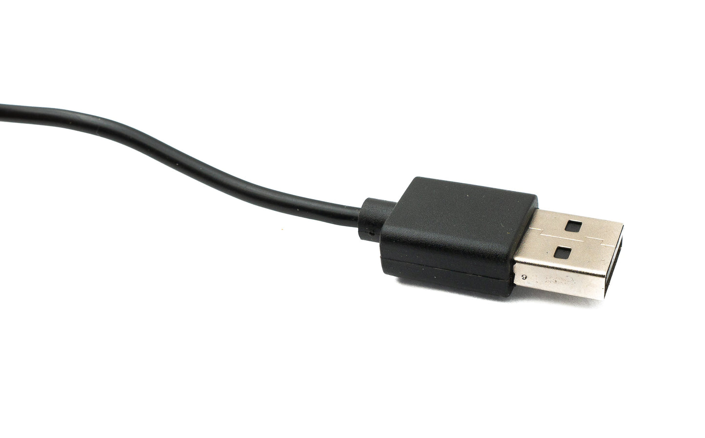 SYSTEM-S USB 2.0 Kabel 100 cm Ladekabel Klemme für GolfBuddy Aim W12 Watch in Schwarz