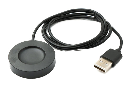 SYSTEM-S USB 2.0 snúra 100 cm hleðslustöð fyrir Xiaomi S1 Pro snjallúr, lausanleg, svört