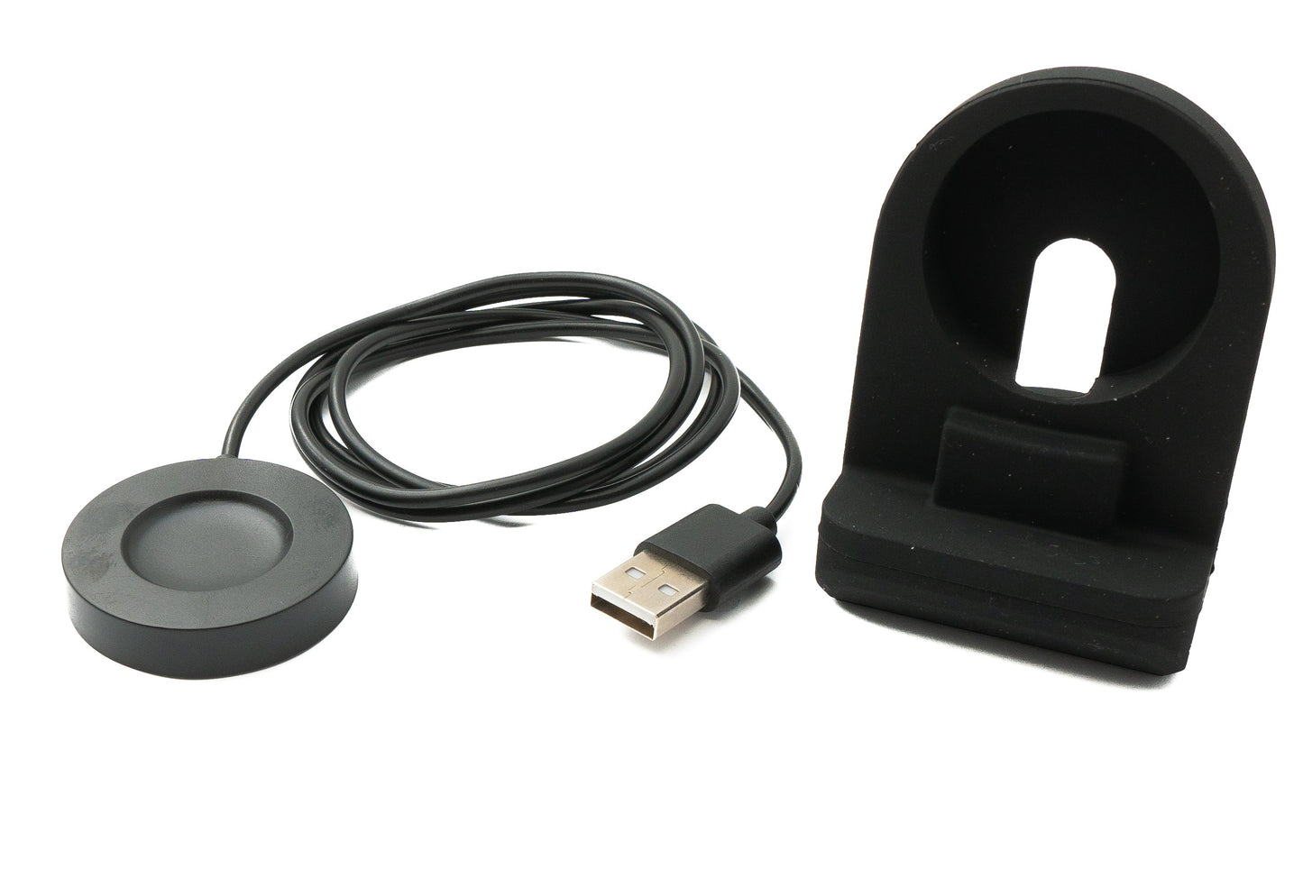 SYSTEM-S USB 2.0 snúra 100 cm hleðslustöð fyrir Xiaomi S1 Pro snjallúr, lausanleg, svört