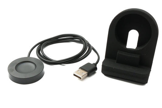 SYSTEM-S USB 2.0 snúra 100 cm hleðslustöð fyrir Xiaomi S1 Pro snjallúr, lausanleg, svört