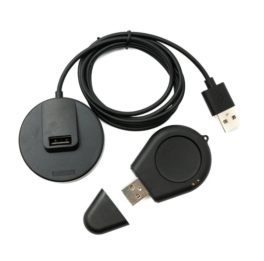 SYSTEM-S USB 2.0 snúra 100 cm hleðslustöð fyrir Xiaomi S1 Pro úr, laus í svörtu