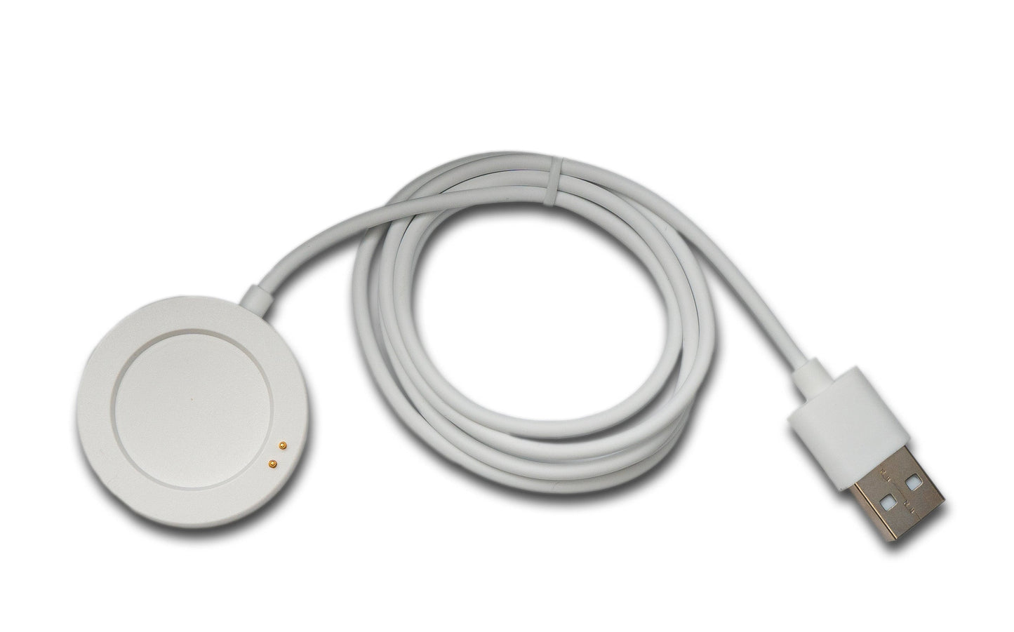 SYSTEM-S USB 2.0 snúra 100 cm hleðslustöð fyrir XiaoMi Watch S3 snjallúr í hvítu