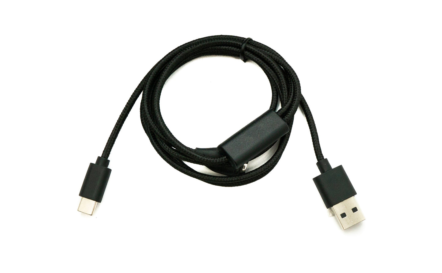 SYSTEM-S USB 2.0 snúra 120 cm Y hleðslusnúra fyrir Garmin Bounce snjallúr í svörtu