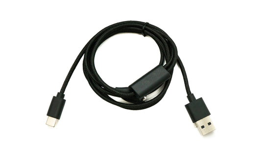 SYSTEM-S USB 2.0 snúra 120 cm Y hleðslusnúra fyrir Garmin Bounce snjallúr í svörtu