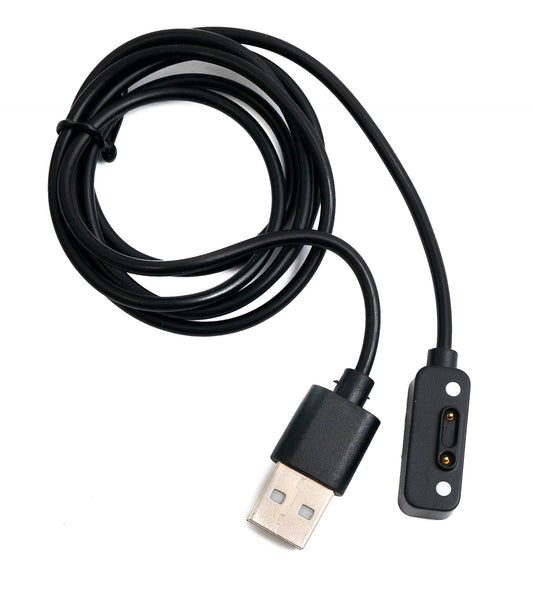 SYSTEM-S USB 2.0 Kabel 100 cm Ladekabel für Xplora X6 Play Smartwatch in Schwarz