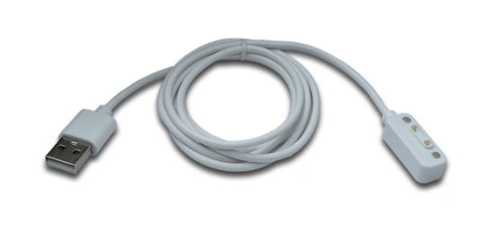 SYSTEM-S USB 2.0 snúra, 100 cm hleðslusnúra fyrir Xplora X6 Play snjallúr, hvít