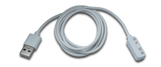 SYSTEM-S USB 2.0 snúra, 100 cm hleðslusnúra fyrir Xplora X6 Play snjallúr, hvít