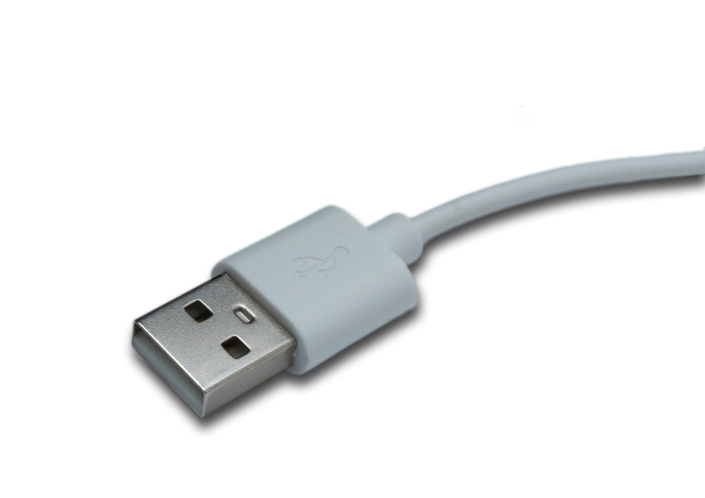 SYSTEM-S USB 2.0 snúra, 100 cm hleðslusnúra fyrir Xplora X6 Play snjallúr, hvít