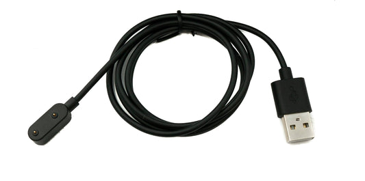 SYSTEM-S USB 2.0 snúra, 100 cm hleðslusnúra fyrir HONOR Band 9 snjallúr, svört