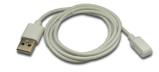SYSTEM-S USB 2.0 snúra, 100 cm hleðslusnúra fyrir HONOR Band 9 snjallúr, hvít