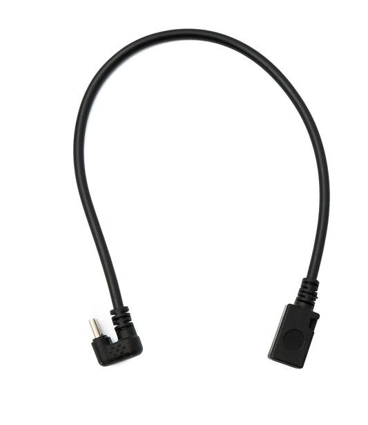 SYSTEM-S USB 3.1 cable 30 cm Type C male to 2.0 Micro B female 180° U-turn angle adapter