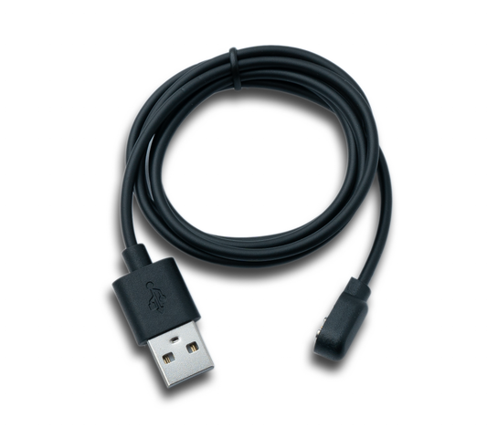 SYSTEM-S USB 2.0 snúra, 100 cm hleðslusnúra fyrir Suunto Wing beinleiðniheyrnartól