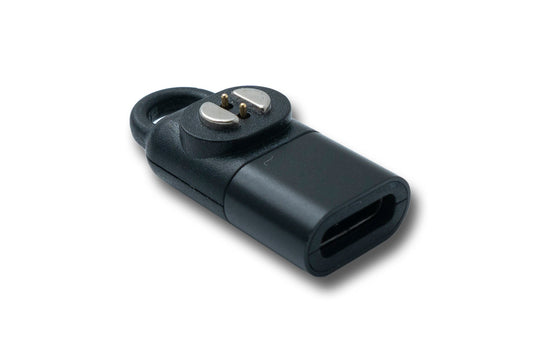 SYSTEM-S USB 3.1 millistykki fyrir Suunto Wing beinleiðni heyrnartól hleðslumillistykki í svörtu