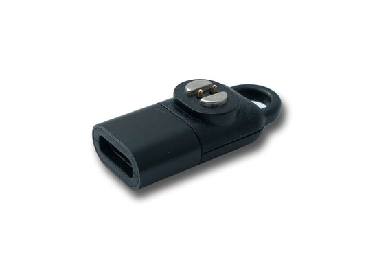 SYSTEM-S USB 3.1 millistykki fyrir Suunto Wing beinleiðni heyrnartól hleðslumillistykki í svörtu