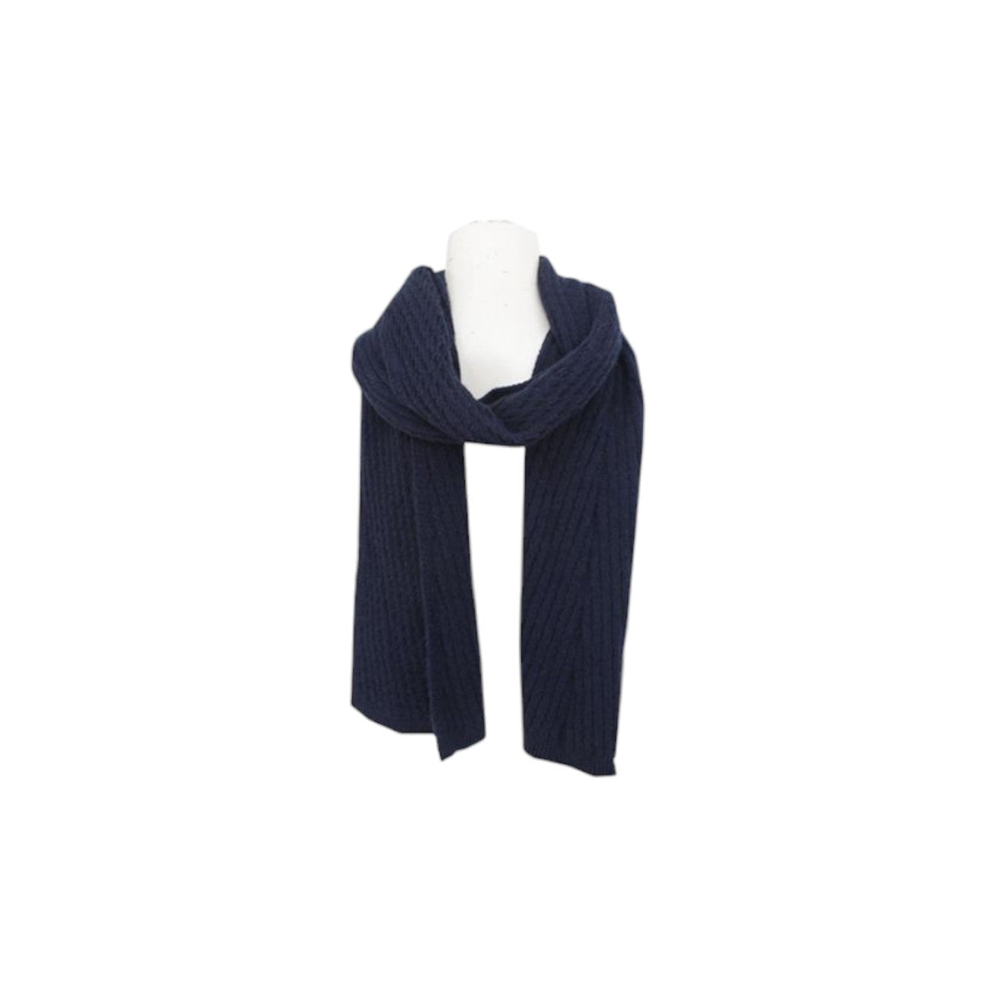 Herren Schal Alpaka Touch » Gerippter Herrenschal mit Wendeoptik » Winter Halstuch Doppelseitig » Strickschal 180x21cm