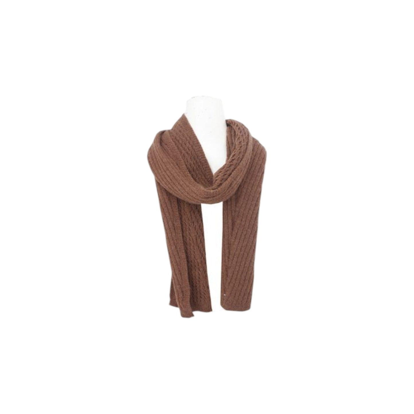 Herren Schal Alpaka Touch » Gerippter Herrenschal mit Wendeoptik » Winter Halstuch Doppelseitig » Strickschal 180x21cm