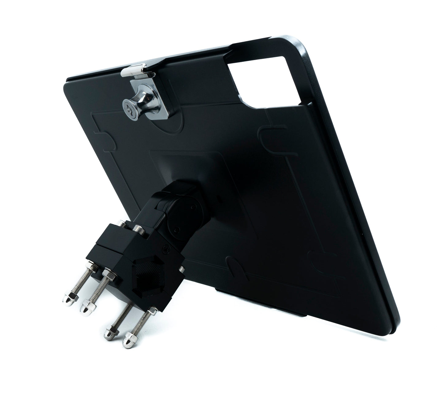 SYSTEM-S Stangenhalterung Klemme 360° Ständer abschließbar für iPad Pro 13" Air 13" (M2) Pro 6 5 4 3 12.9"