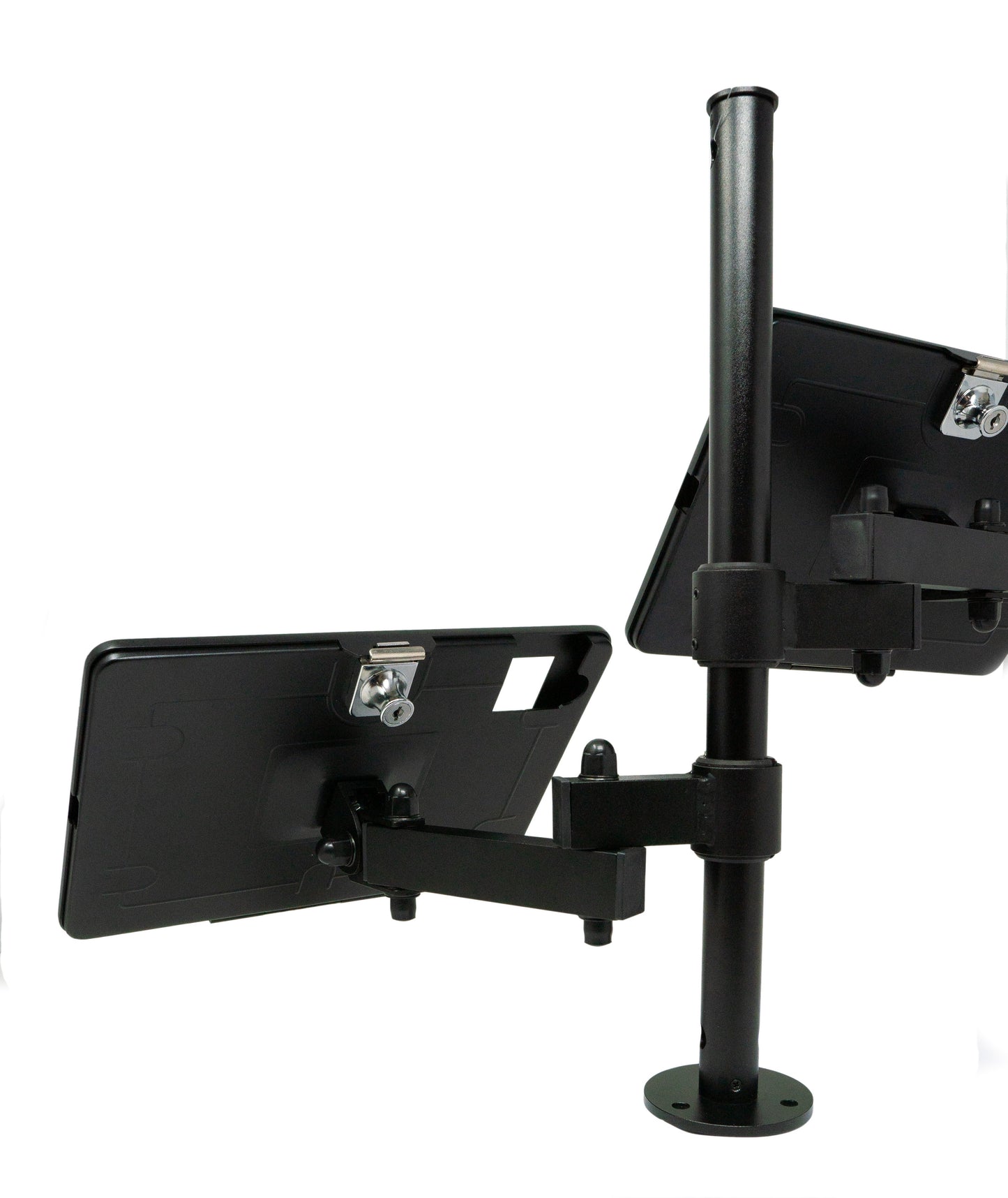 SYSTEM-S Double Desk Mount 360° Stand Lockable for iPad 10, Pro 11", Air (2018 2020 2021 2022 2024)