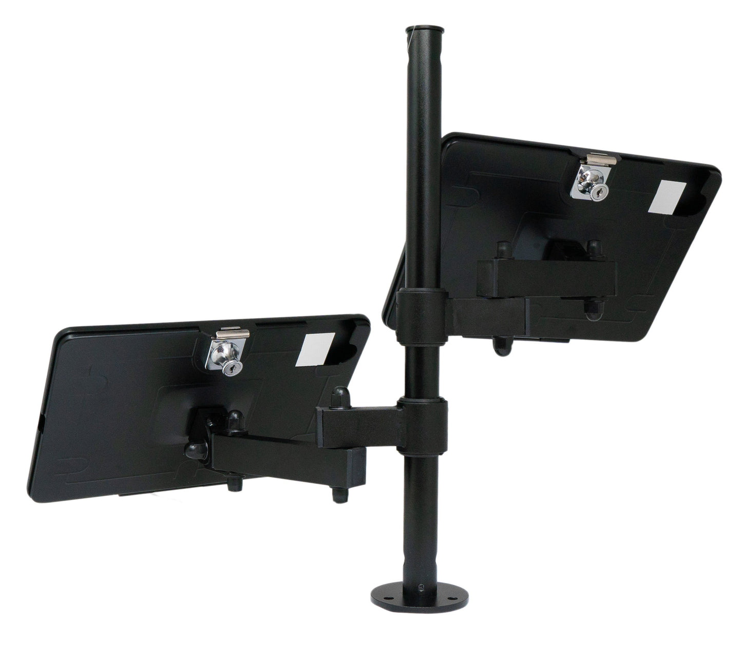SYSTEM-S Double Desk Mount 360° Stand Lockable for iPad 10, Pro 11", Air (2018 2020 2021 2022 2024)