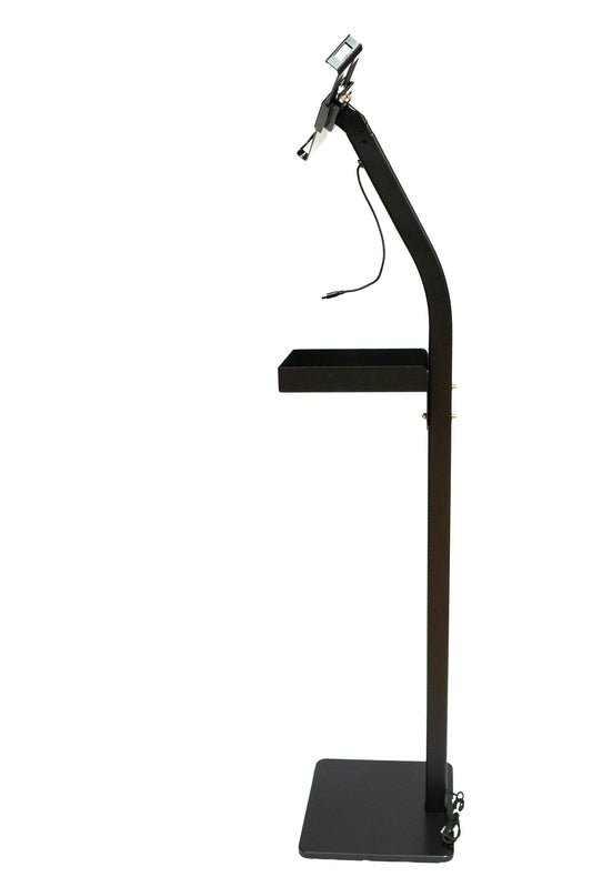 SYSTEM-S Boden Ständer 120 cm 360° drehbar 180° neigbar Halterung abschließbar für Tablets von 9.0" bis 13.0"