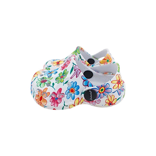 Baby & Kinder Clogs mit Blumenmuster » günstige Kinderschuhe » Kinder Badeschlappen » Schuhe für Babys & Kleinkinder » Badelatschen mit Riemen und Cut-Outs