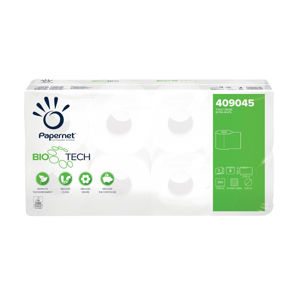 Papernet Toilettenpapier mit Bio Tech Technologie, 409045