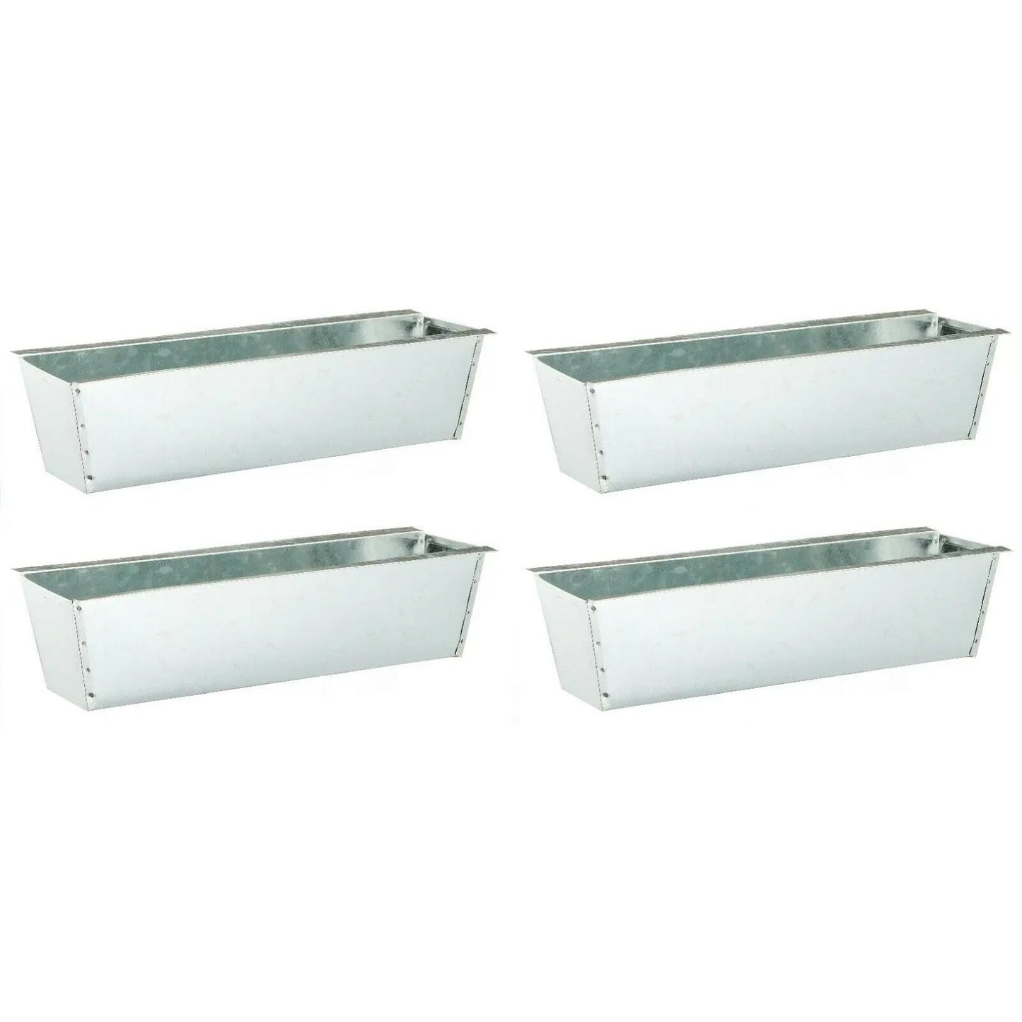 Pflanzkästen für Palette Paletten Pflanzkasten Palettenbeet Blumenkasten Kästen Zink, 4 Stück