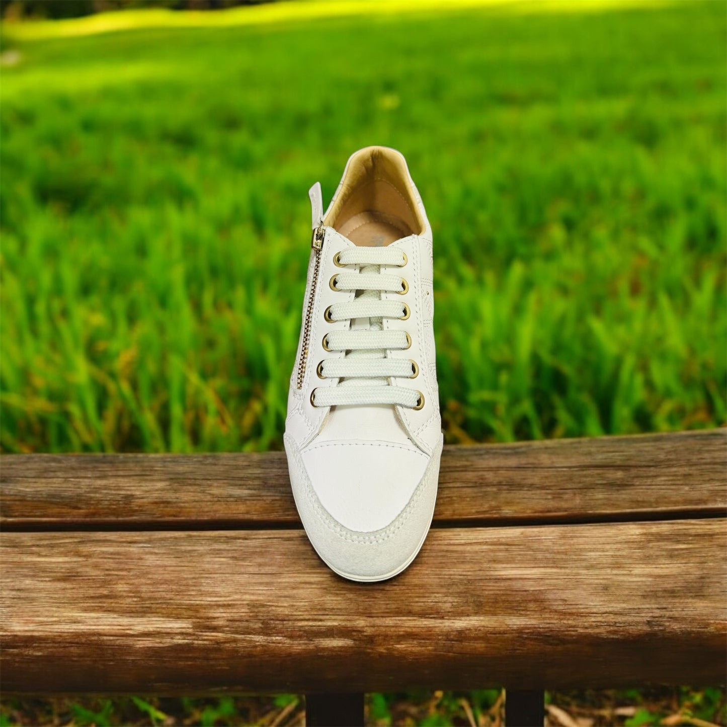 Geox Respira women's sneakers in white D MYRIA C - NAPPA+ SUEDE Manufacturer number: D0268C 08522 C1352 ( Last pieces )