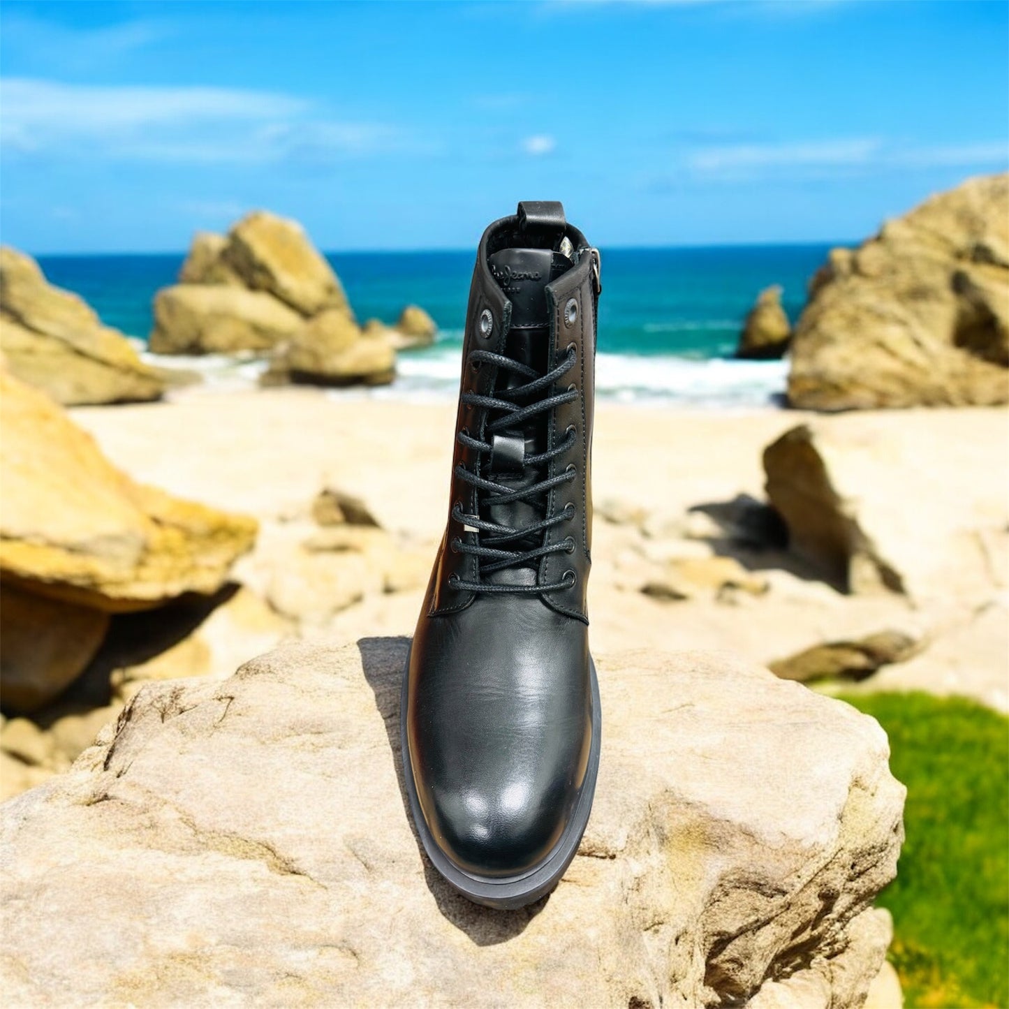 Pepe Jeans London Leather Trucker Men's Boots in Black Manufacturer number: STYLE PMS50233 999 ( Last pieces )