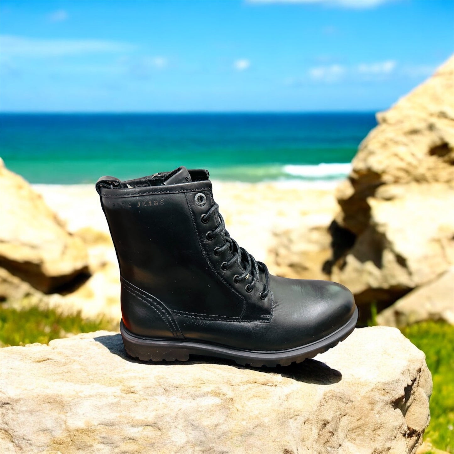 Pepe Jeans London Leather Trucker Men's Boots in Black Manufacturer number: STYLE PMS50233 999 ( Last pieces )